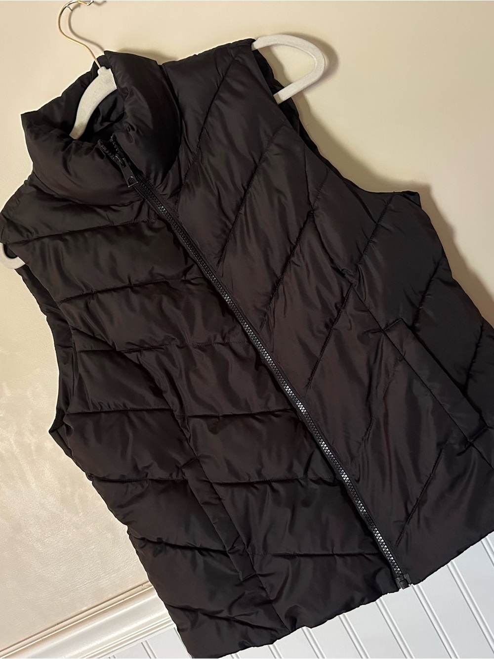 Cole Haan Women's Black Quilted Puffer Vest